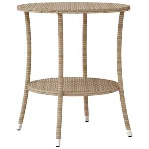 3dílný bistro set s poduškami béžový polyratan - obrázek 8