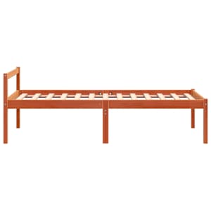 Postel pro seniory voskově hnědá 75 x 190 cm masivní borovice - obrázek 5