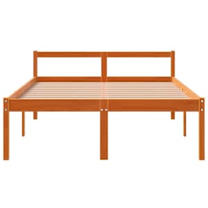 Postel pro seniory voskově hnědá 120 x 190 cm masivní borovice - obrázek 4