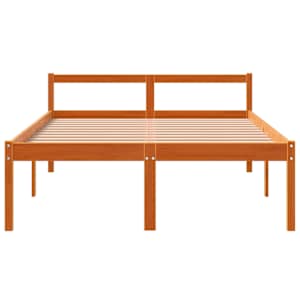 Postel pro seniory voskově hnědá 135 x 190 cm masivní borovice - obrázek 4