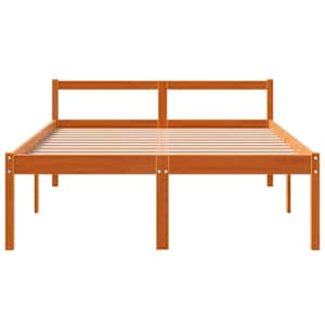 Postel pro seniory voskově hnědá 140 x 190 cm masivní borovice - obrázek 4