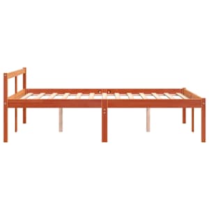 Postel pro seniory voskově hnědá 140 x 190 cm masivní borovice - obrázek 5