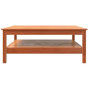 Konferenční stolek voskově hnědý 100x100x40 cm masivní borovice - obrázek 5