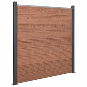 vidaXL Set Pannello di Recinzione Marrone 872x186 cm in WPC