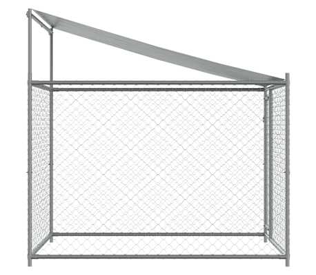 Gabbia Per Cani VidaXL 4x2x2m - In Acciaio Zincato Con Tetto Impermeabile E Porta - Foto 3