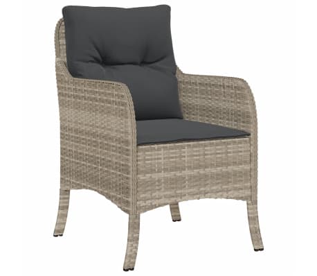 vidaXL Garden Dining Set Light Grey, Anthracite