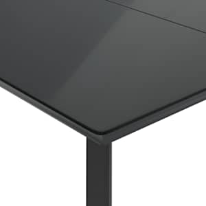 5dílný zahradní jídelní set s poduškami šedý polyratan - obrázek 6