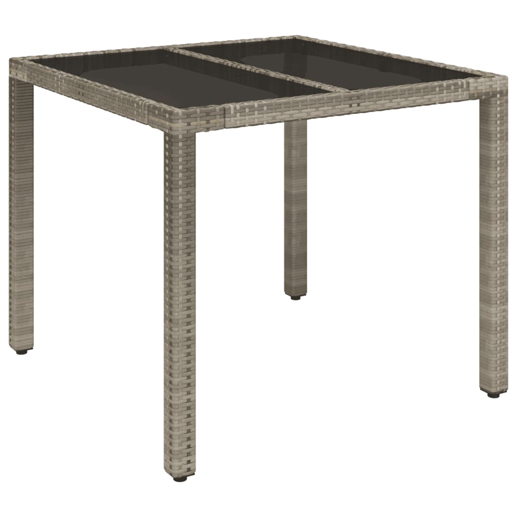 Thumbnail - vidaXL 5-tlg. Garten-Essgruppe mit Kissen Grau Poly Rattan