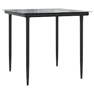 3dílný bistro set s poduškami šedý polyratan - obrázek 4