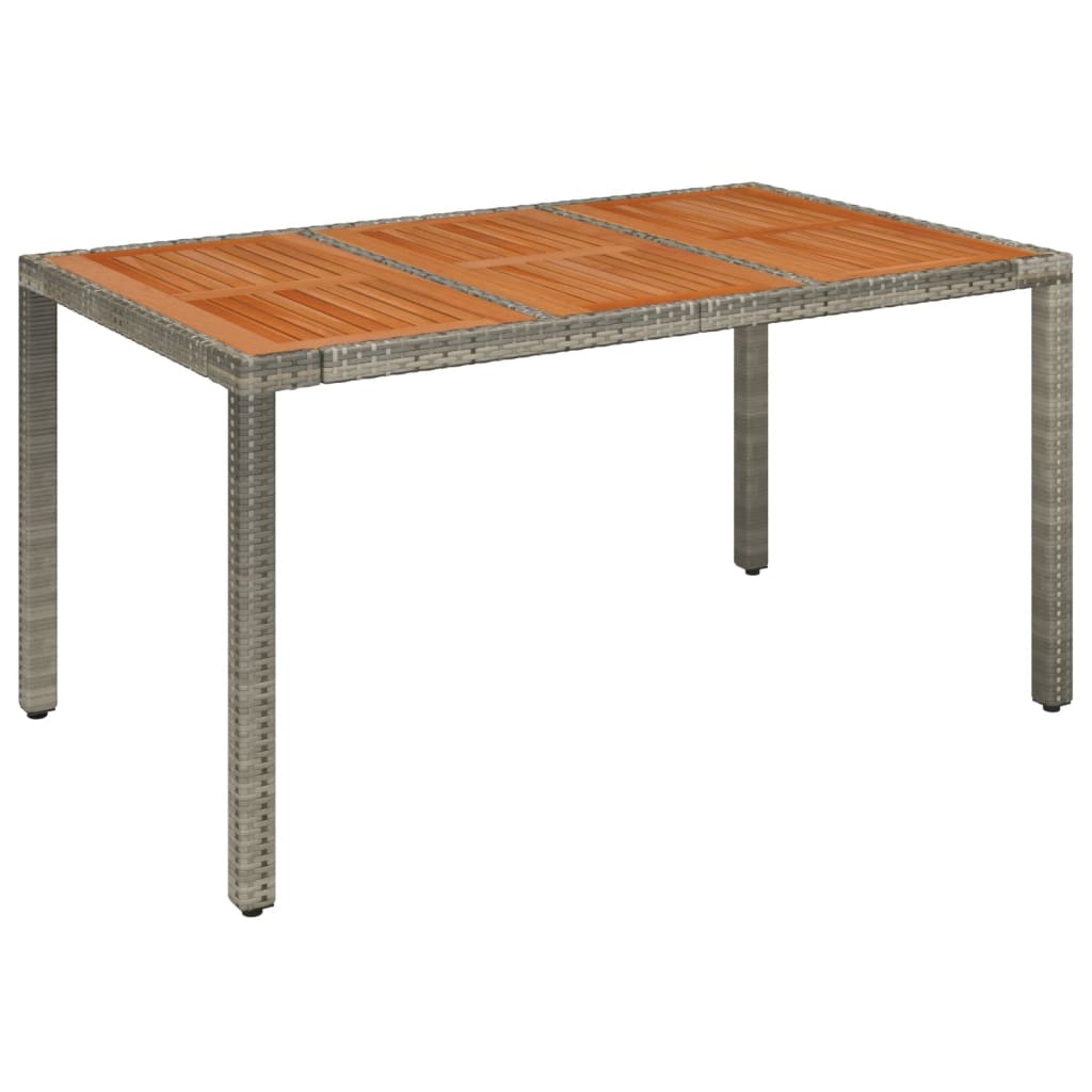vidaXL 5-delige Tuinset met kussens poly rattan grijs afbeelding