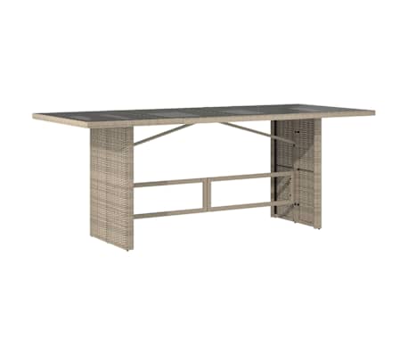 vidaXL 9-tlg. Garten-Essgruppe mit Kissen Hellgrau Poly Rattan