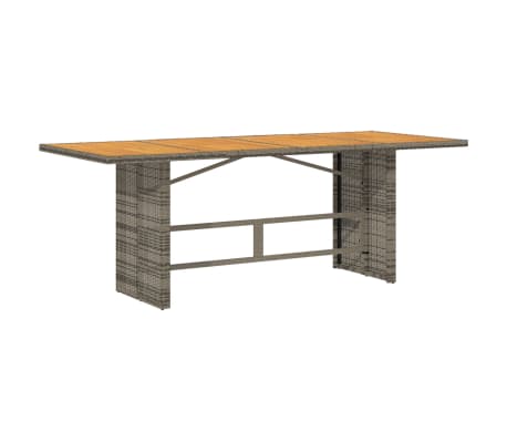 vidaXL Set mobilier grădină cu perne, 9 piese, gri, poliratan