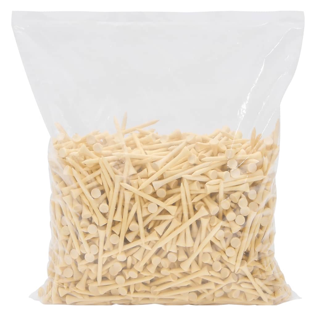 1000 st Golftees 54 mm bamboe