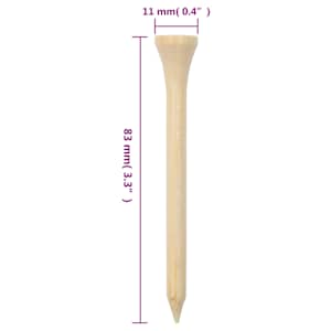Golfová týčka 1 000 ks 83 mm bambus - obrázek 7
