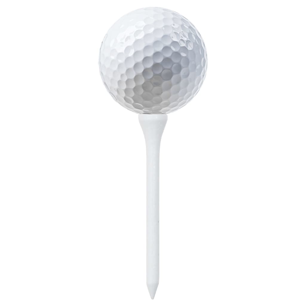 vidaXL Teuri de golf, 1000 buc., alb, 83 mm, bambus