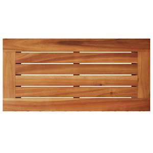 Zahradní odkládací stolek s dřevěnou deskou černý 58 x 27,5 x 55 cm polyratan - obrázek 8