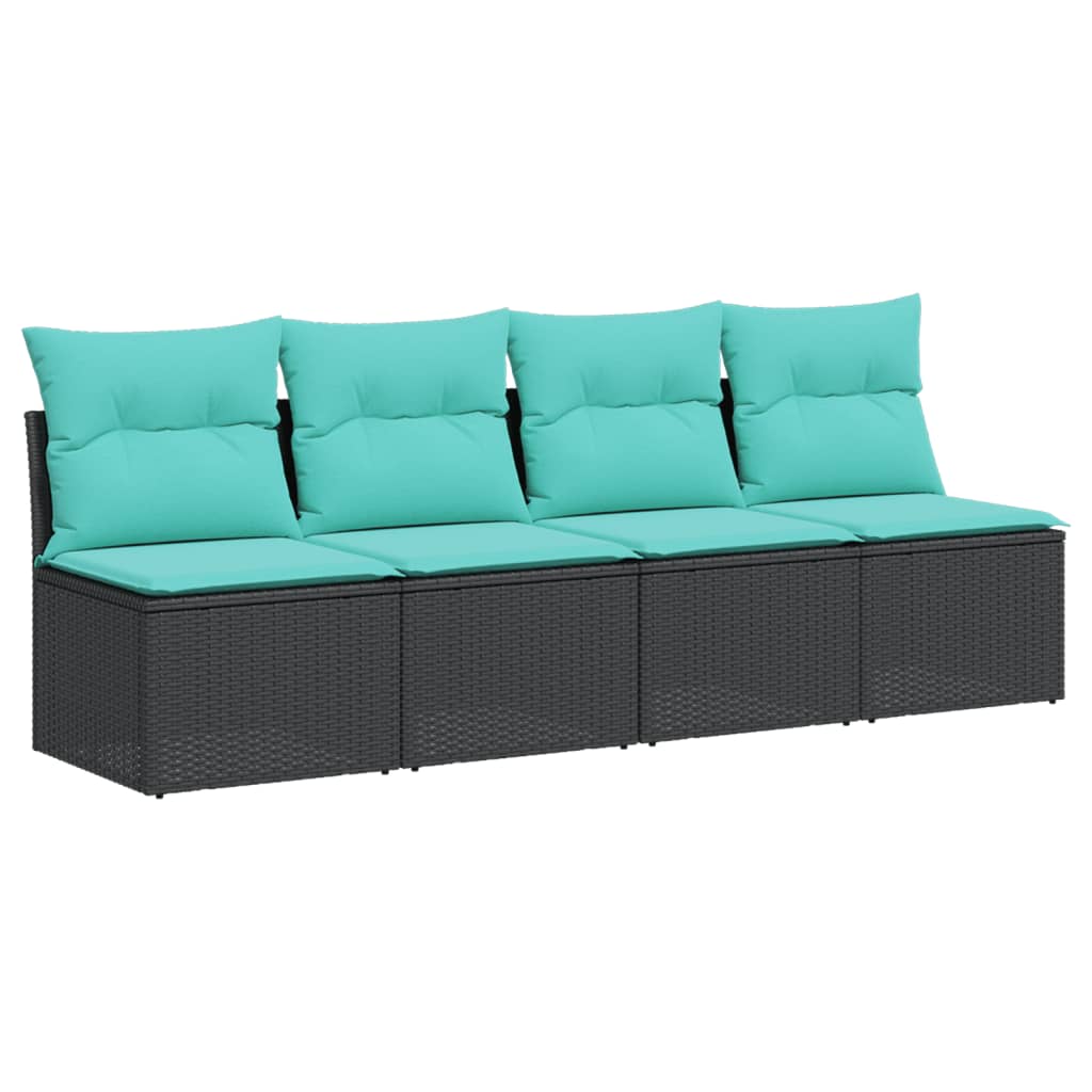 Garden Sofa Black, Blue