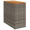 vidaXL aia lisalaud puidust plaadiga, hall, 58x27,5x55 cm, pol&uuml;rotang