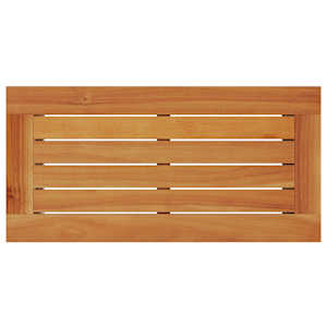 Zahradní stolek s dřevěnou deskou šedý 58x27,5x55 cm polyratan - obrázek 8