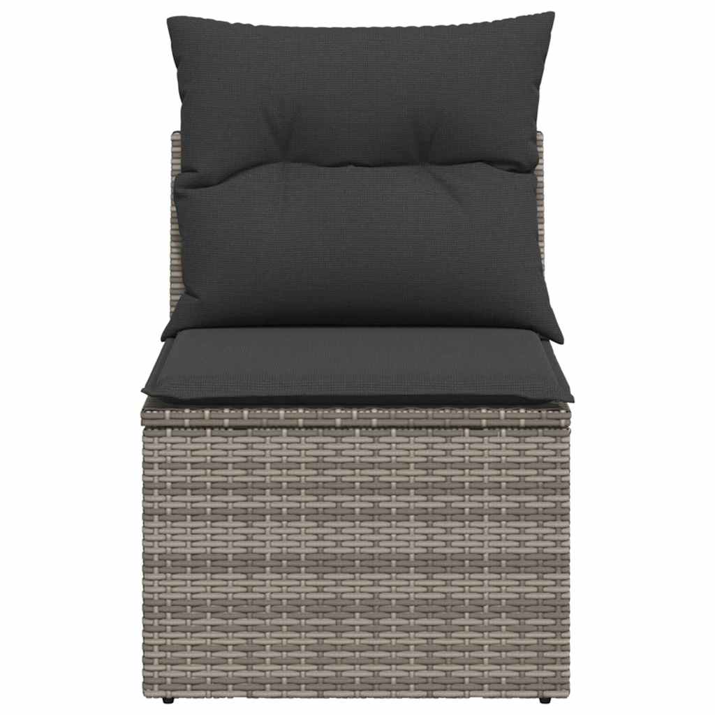 Patio Sofa with Cushions Outdoor Seating Sectional Sofa Poly Rattan vidaXL - Picture 65 of 96