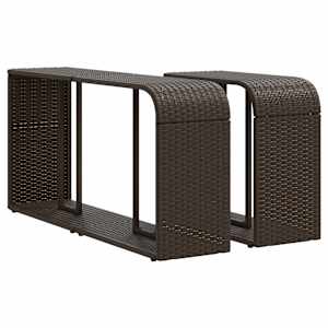 vidaXL hoiuriiulid 2 tk, pruun, pol&uuml;rotang