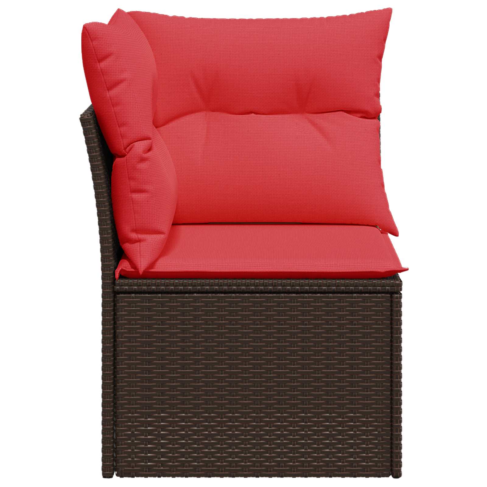 Thumbnail - vidaXL Garten-Ecksofa mit Kissen Braun Poly Rattan