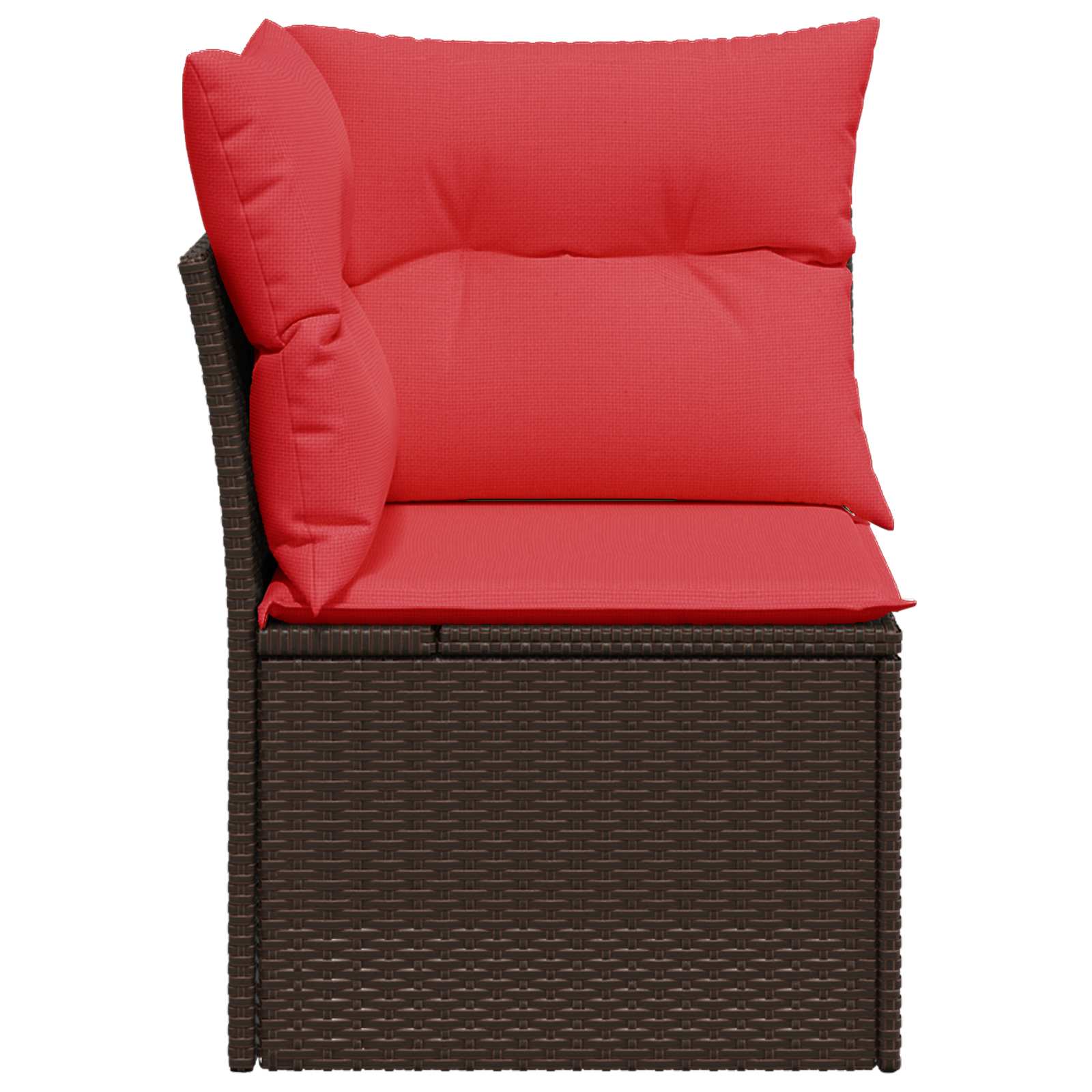 Thumbnail - vidaXL Garten-Ecksofa mit Kissen Braun Poly Rattan
