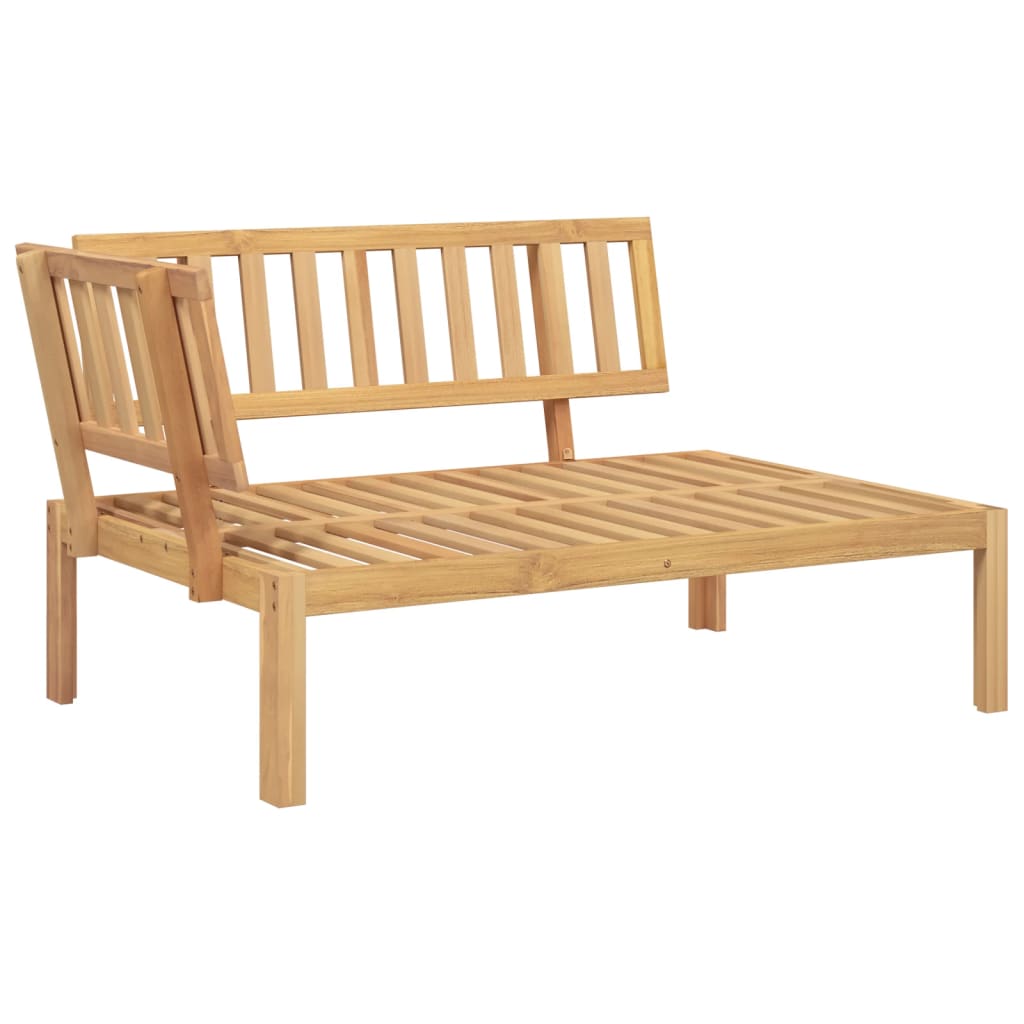 vidaXL 3-delige Loungeset pallet met kussens massief acaciahout afbeelding