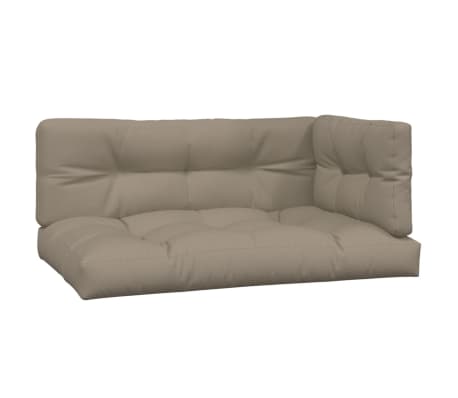 vidaXL Salon palette de jardin avec coussins 4pcs bois d'acacia massif
