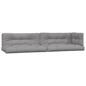 vidaXL 4-delige Loungeset pallet met kussens massief acaciahout