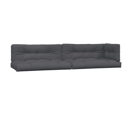 vidaXL 4-tlg. Garten-Sofagarnitur aus Paletten mit Kissen Akazienholz