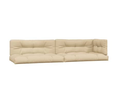 vidaXL Salon palette de jardin avec coussins 5pcs bois d'acacia massif
