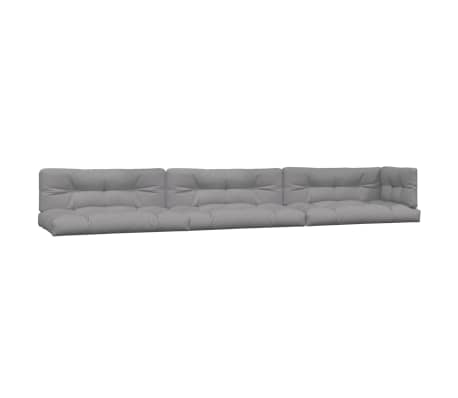 vidaXL Salon palette de jardin avec coussins 6pcs bois d'acacia massif