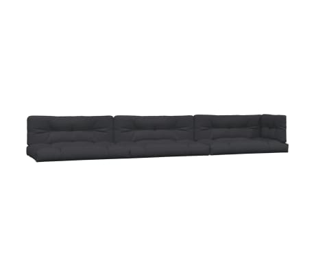 vidaXL Salon palette de jardin avec coussins 6pcs bois d'acacia massif