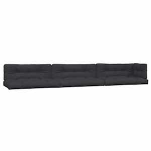 vidaXL Salon palette de jardin avec coussins 6pcs bois d'acacia massif