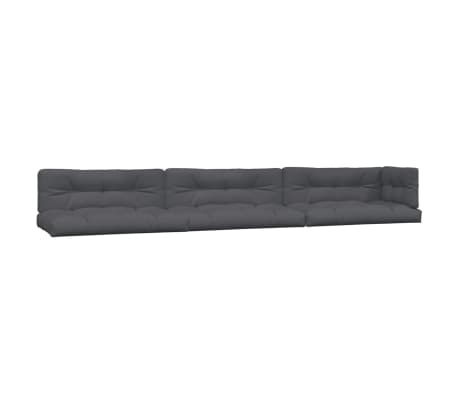 vidaXL 6-tlg. Garten-Sofagarnitur aus Paletten mit Kissen Akazienholz