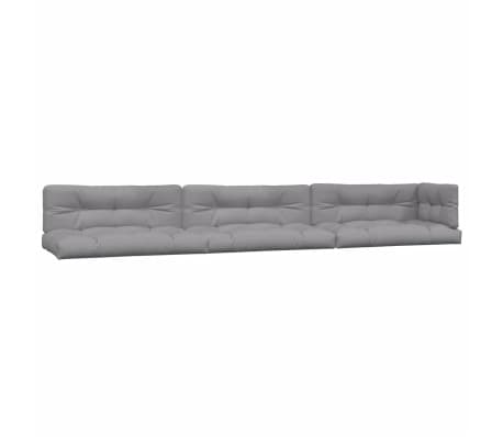 vidaXL 6-tlg. Garten-Sofagarnitur aus Paletten mit Kissen Akazienholz