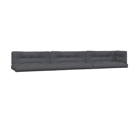 vidaXL Salon palette de jardin avec coussins 6pcs bois d'acacia massif