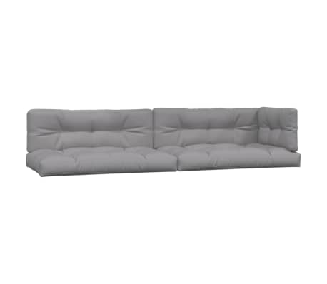 vidaXL Salon palette de jardin avec coussins 6pcs bois d'acacia massif
