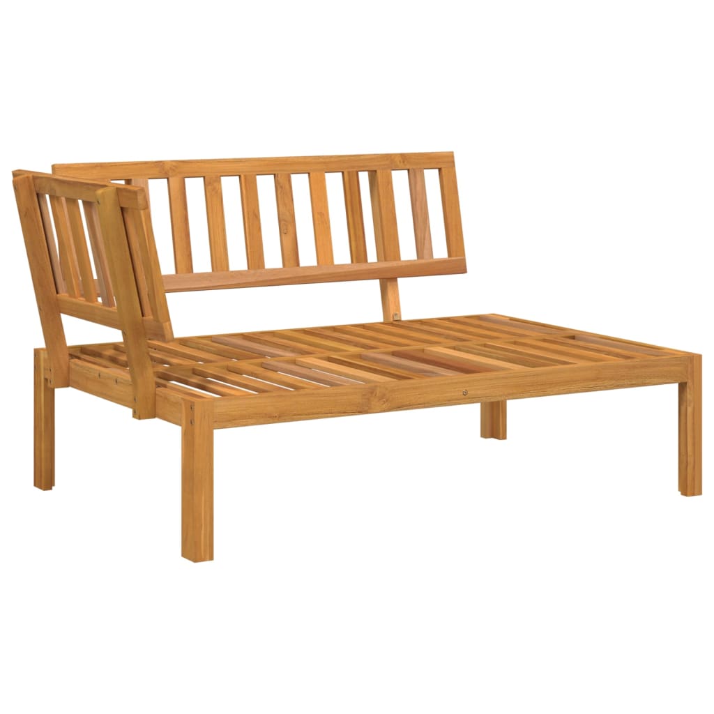 vidaXL 5-delige Loungeset pallet massief acaciahout afbeelding