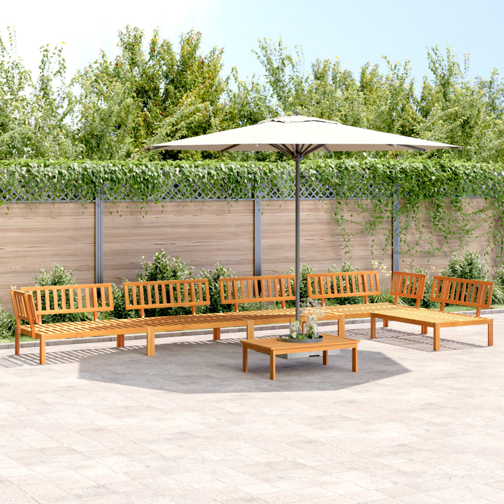 6 Piece Garden Pallet Sofa Set Solid Wood Acacia vidaXL