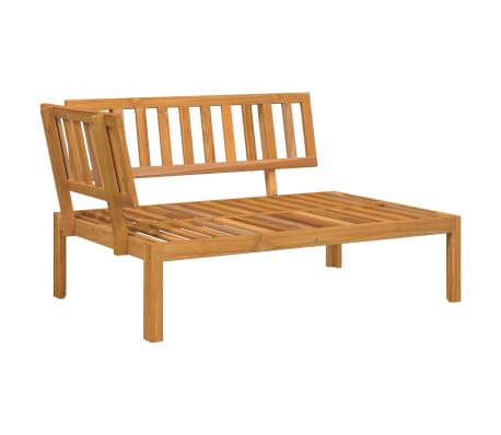 vidaXL Salon palette de jardin avec coussins 4pcs bois d'acacia massif