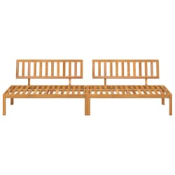 vidaXL Hagesofa paller 2 stk heltre akasie