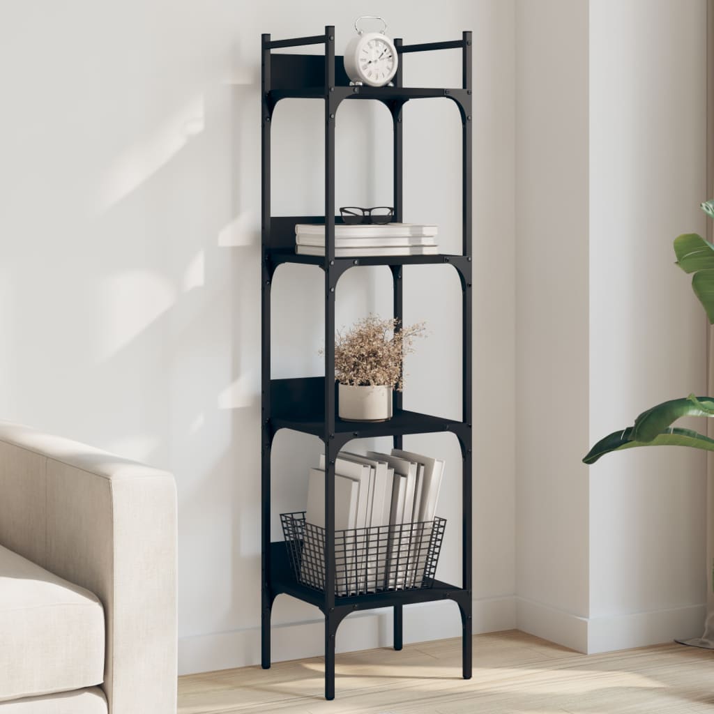 Bookshelf Bookcase Storage Cabinet Shelving Unit Rack Engineered Wood vidaXL