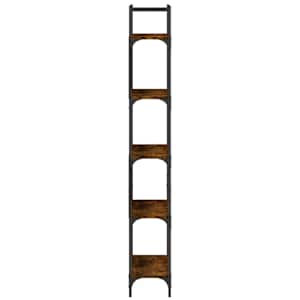 Knihovna s 5 policemi kouřový dub 60,5 x 24 x 166,5 cm kompozit - obrázek 6