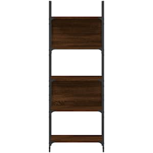 Knihovna s 5 policemi hnědý dub 60,5 x 24 x 166,5 cm kompozit - obrázek 5