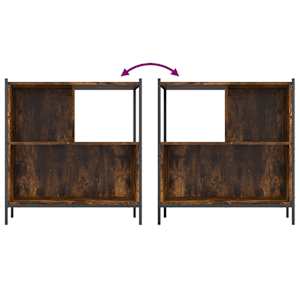 Knihovna kouřový dub 72 x 28 x 77,5 cm kompozitní dřevo - obrázek 8