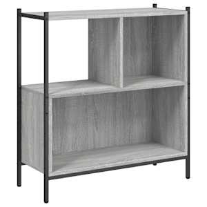 vidaXL raamatualus, hall Sonoma tamm, 72 x 28 x 77,5 cm, tehispuit