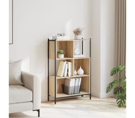 vidaXL Bookcase Sonoma Oak 72x28x109 cm Engineered Wood