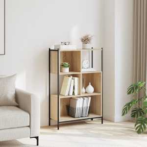 vidaXL Bookcase Sonoma Oak 72x28x109 cm Engineered Wood